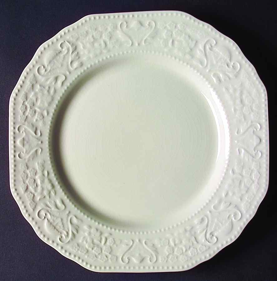 Dickens White Dinner Plate by Cuthbertson-1