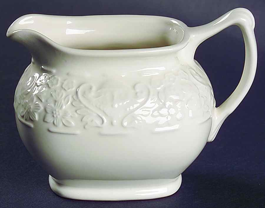 Dickens White Creamer by Cuthbertson-1