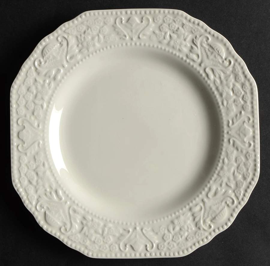 Dickens White Bread & Butter Plate by Cuthbertson-1