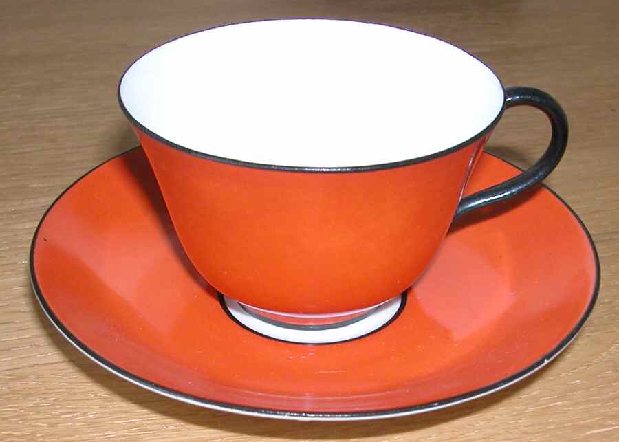 CRS154 Footed Cup & Saucer Set by Crown Staffordshire-1