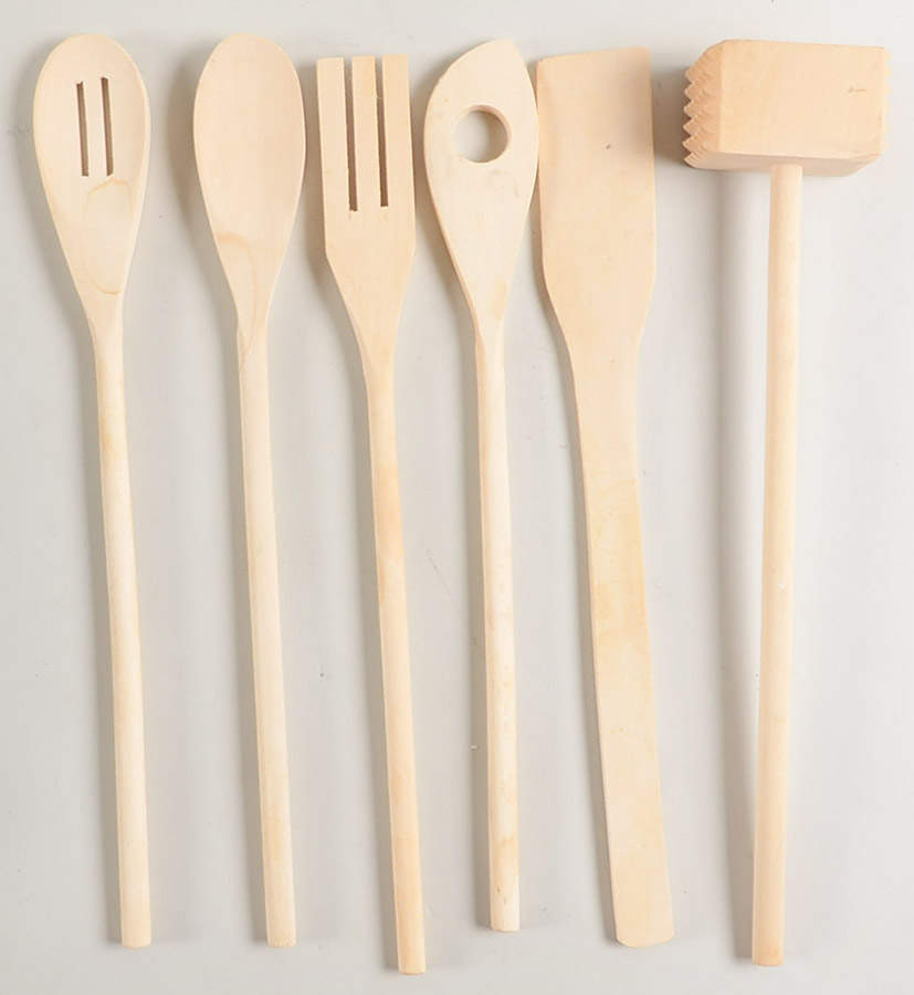 Chili Peppers Wood/Metal/Plastic Utensil Set by Clay Art-1