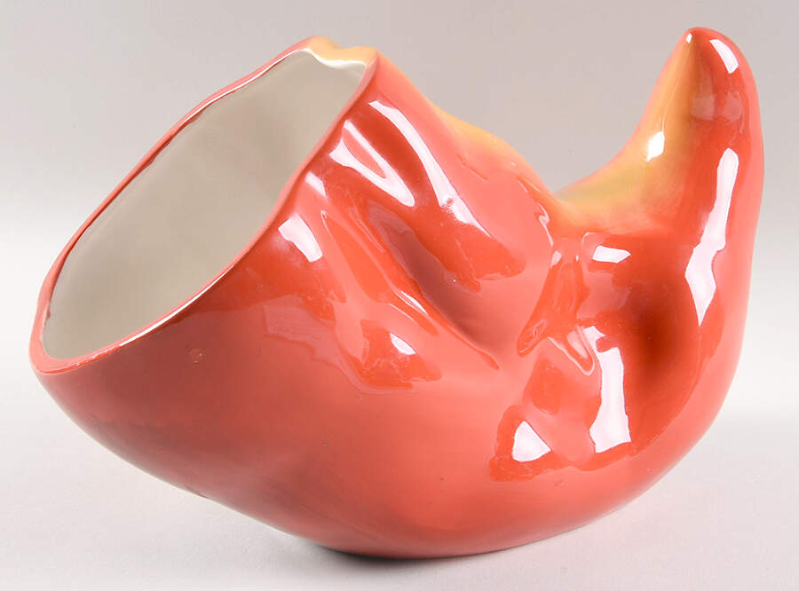 Chili Peppers Cookie Jar No Lid by Clay Art-1