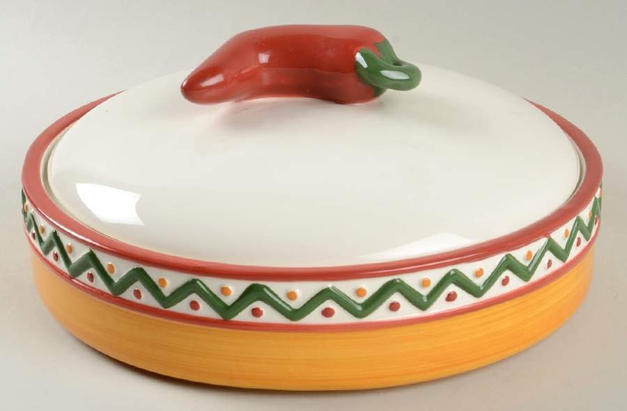 Chili Peppers Tortilla Warmer by Clay Art-1