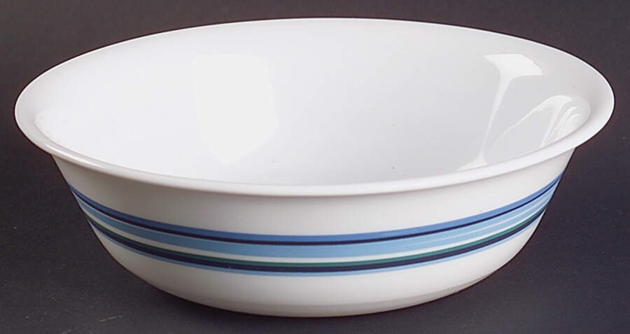 Blue Swirls (Corelle) Soup/Cereal Bowl by Corning Corelle-1