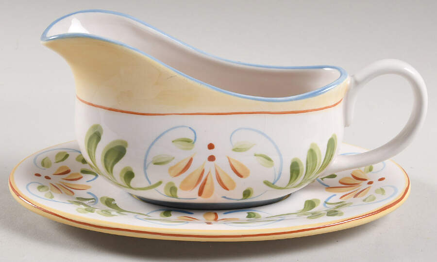 CLR42 Gravy Boat & Underplate by The Cellar (China)-1