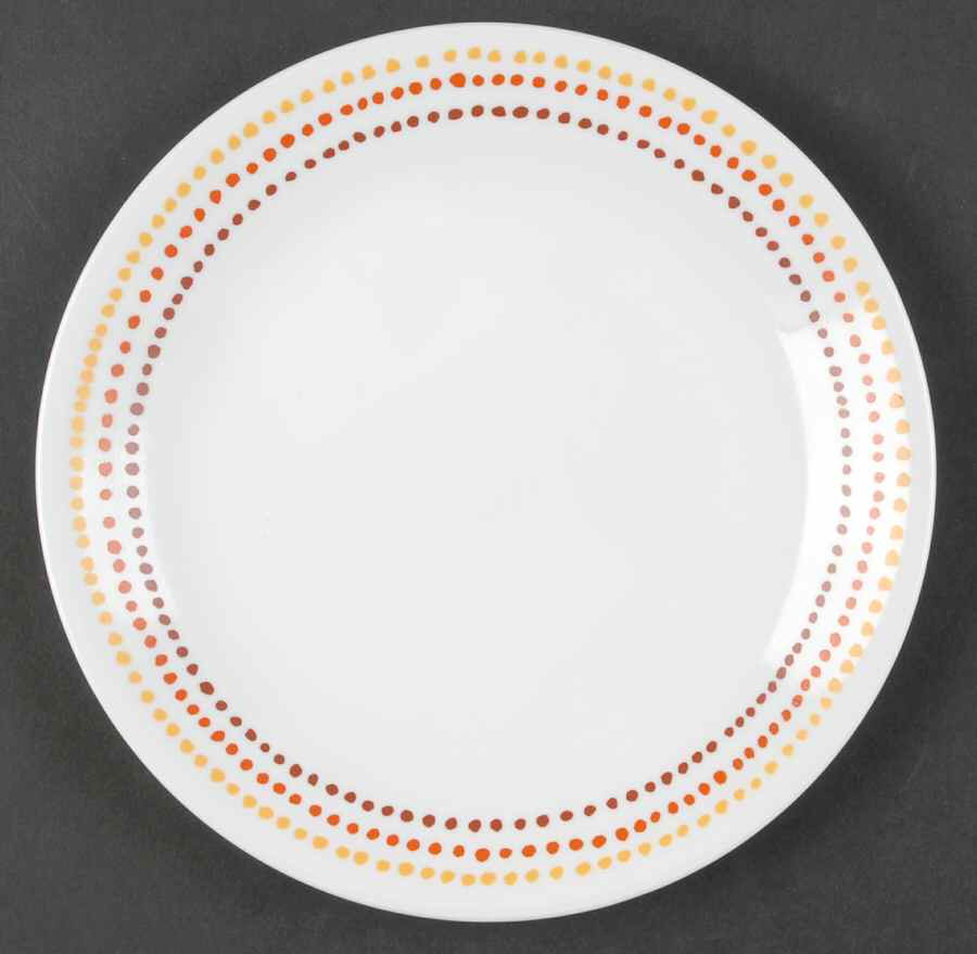 Spicy Dots (Corelle) Luncheon Plate by Corning Corelle-1