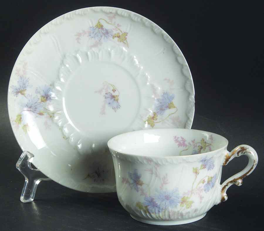 Schleiger 378-7 Flat Cup & Saucer Set by Charles Field Haviland-1