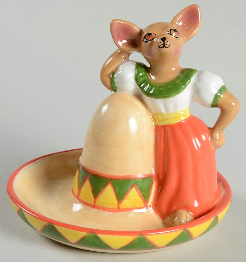 Ay Chihuahua Figural Salt Shaker by Clay Art-1