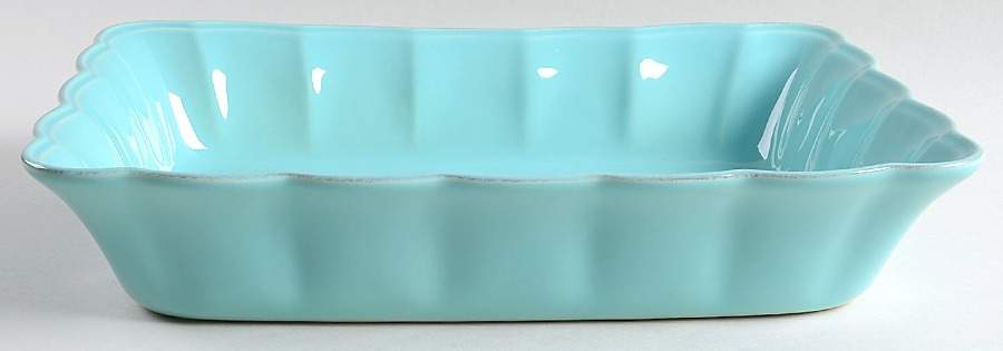 South Beach Aqua (Turquoise) 13"  Rectangular Baker by Casafina-1