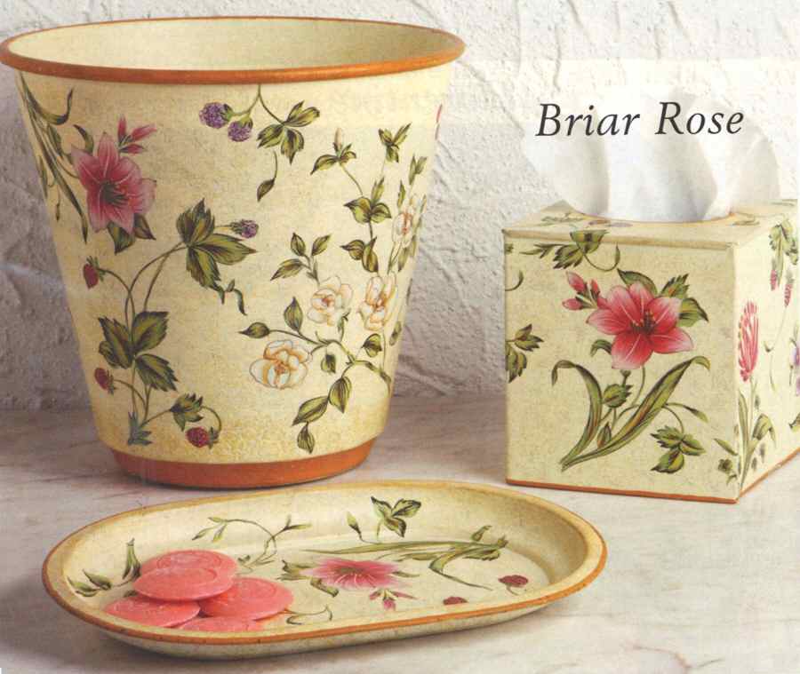 Briar Rose Square Tissue Box Cover by Casafina-1