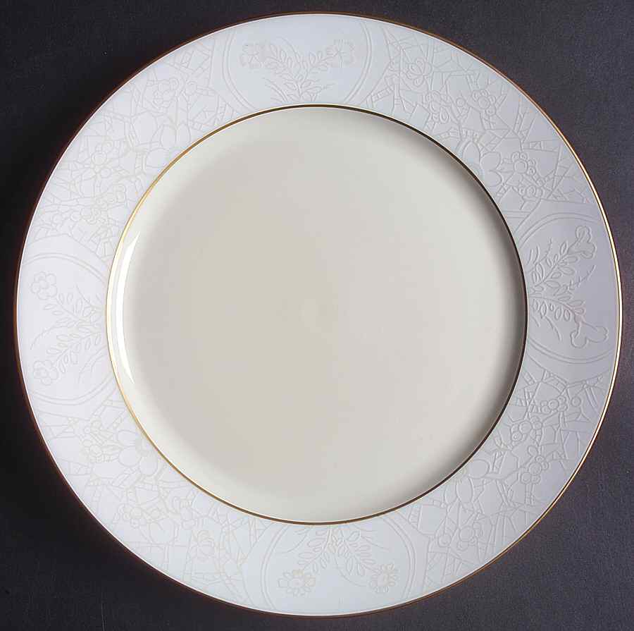 Hibiya Ivory and Bisque Dinner Plate by Charles Field Haviland-1