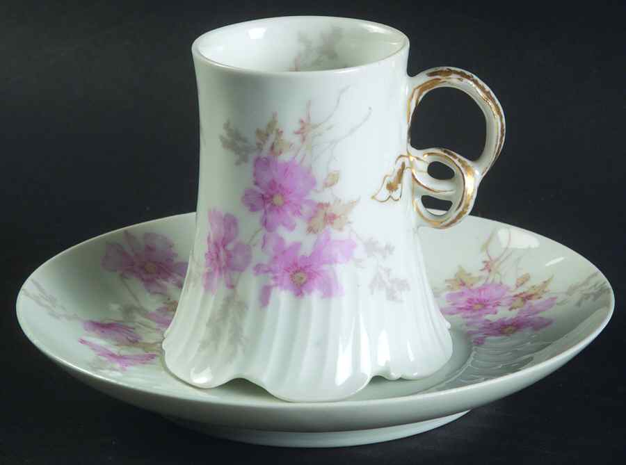 CHF1402 Chocolate Cup & Saucer Set by Charles Field Haviland-1
