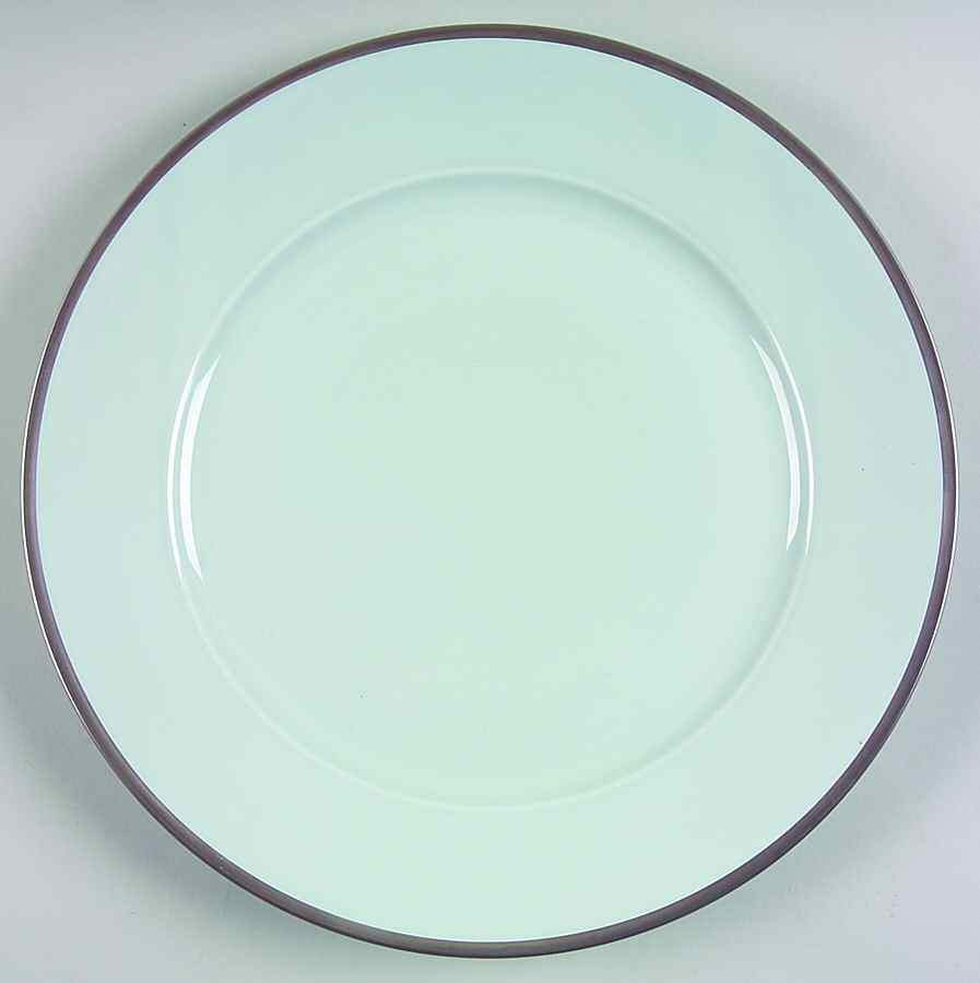Celadon (Platinum Trim) Dinner Plate by Charles Field Haviland-1