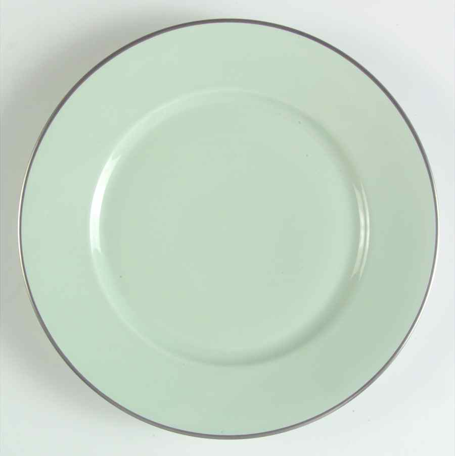 Celadon (Platinum Trim) Dessert Luncheon Plate by Charles Field Haviland-1
