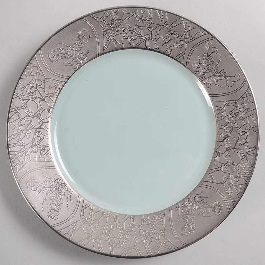 Hibiya Gray and Celadon Dessert Luncheon Plate by Charles Field Haviland-1