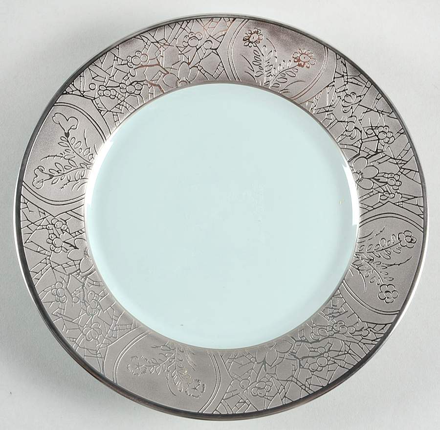 Hibiya Gray and Celadon Bread & Butter Plate by Charles Field Haviland-1