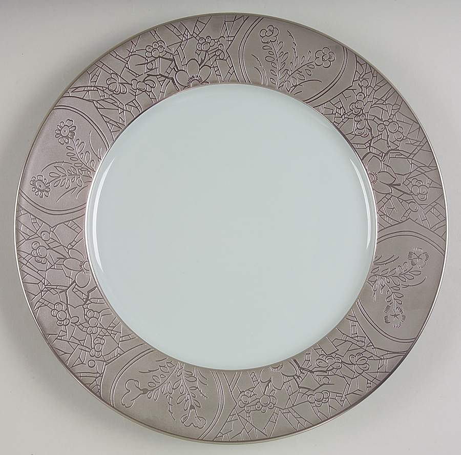 Hibiya Gray and Celadon Service Plate (Charger) by Charles Field Haviland-1