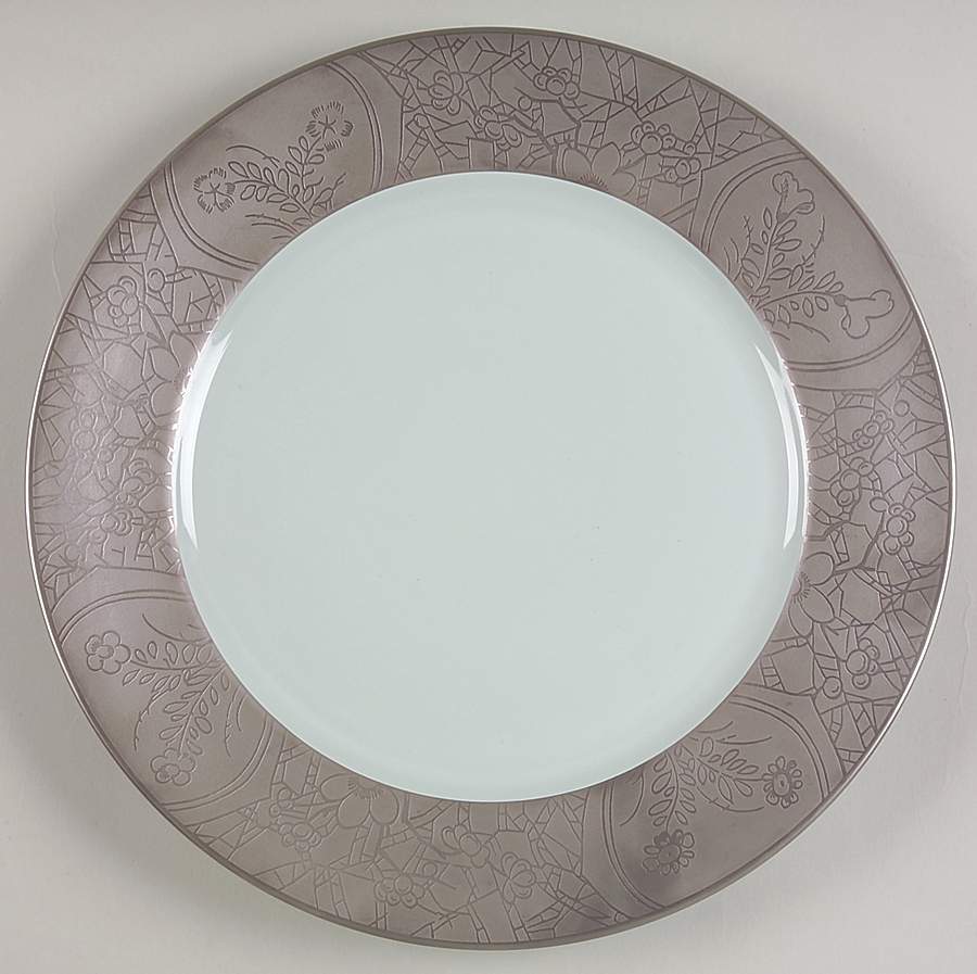 Hibiya Gray and Celadon Dinner Plate by Charles Field Haviland-1