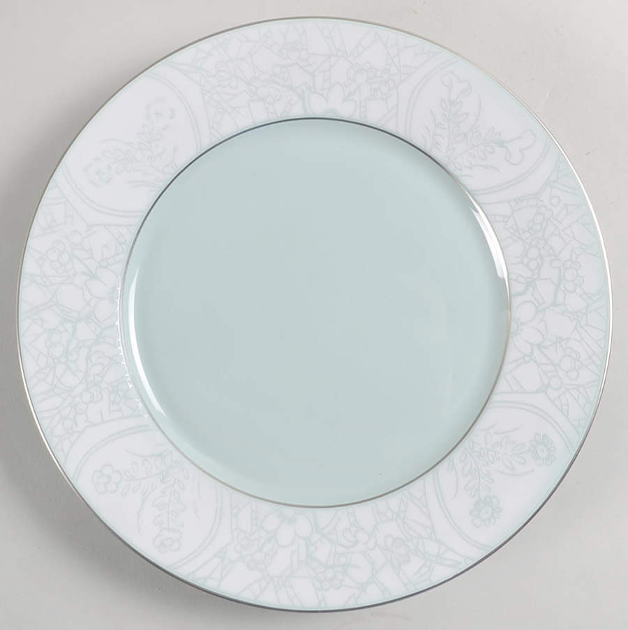 Hibiya Biscuit and Celadon Dessert Luncheon Plate by Charles Field Haviland-1