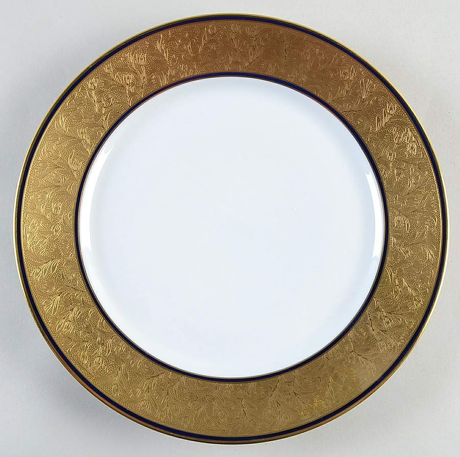 Polder Blue Dinner Plate by Charles Field Haviland-1
