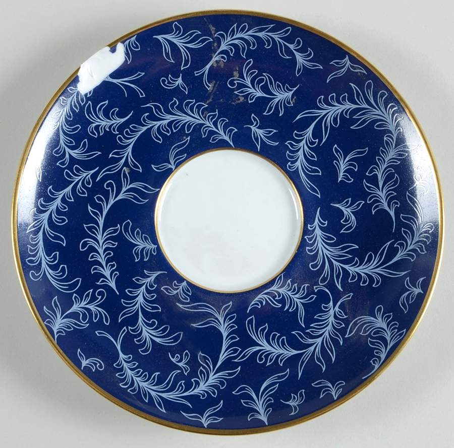 Ramage Blue Saucer by Charles Field Haviland-1