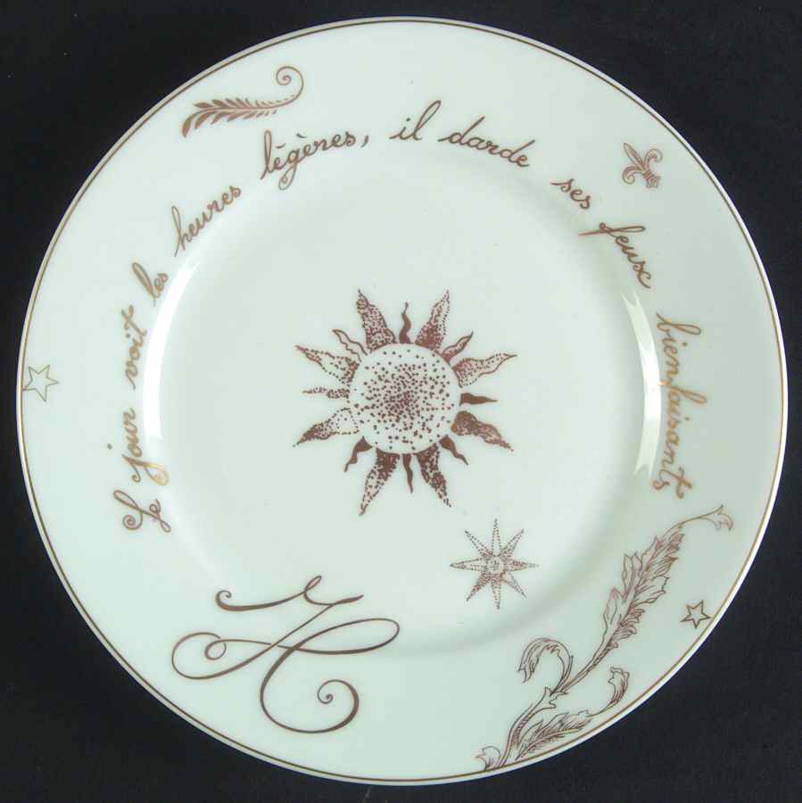 Val de Lorie Gold Bread & Butter Plate by Charles Field Haviland-1