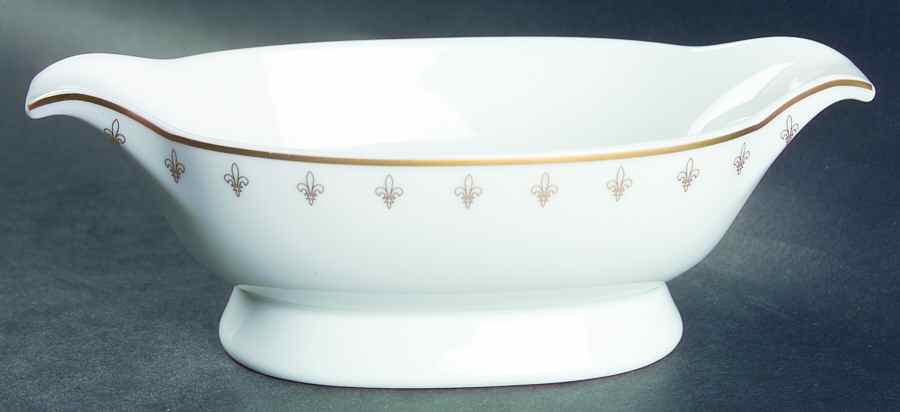 Fleur de Lys Gold Open Sauce Boat by Charles Field Haviland-1