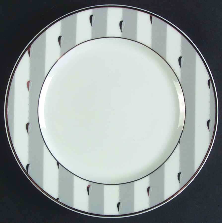 Deauville Grey Dessert Luncheon Plate by Charles Field Haviland-1