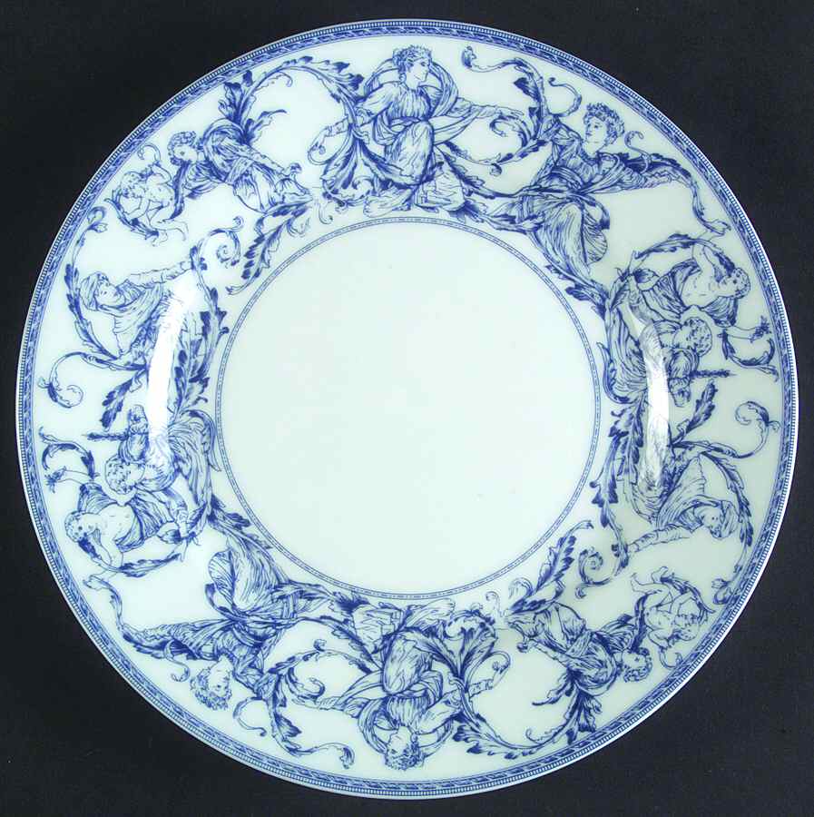 Renaissance Blue Dessert Luncheon Plate by Charles Field Haviland-1
