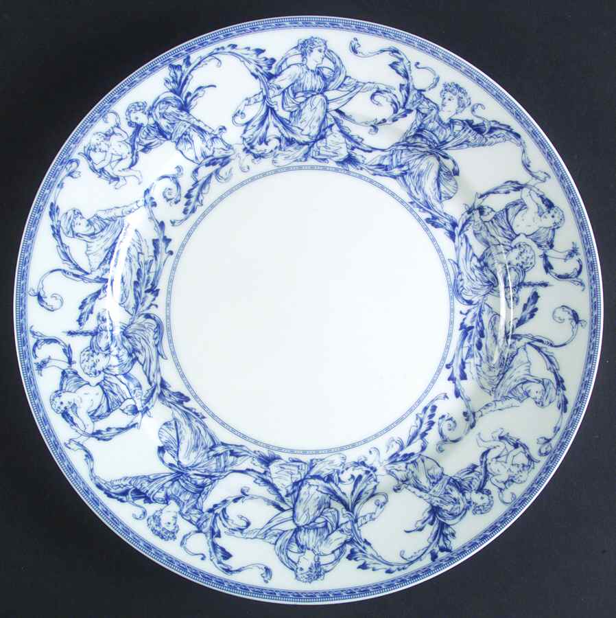 Renaissance Blue Dinner Plate by Charles Field Haviland-1
