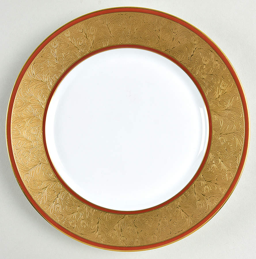 Polder Red Dessert Luncheon Plate by Charles Field Haviland-1