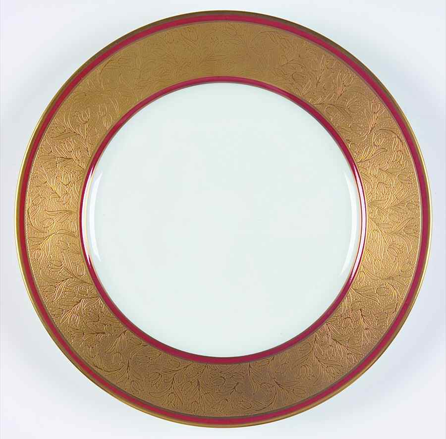 Polder Red Salad Plate by Charles Field Haviland-1
