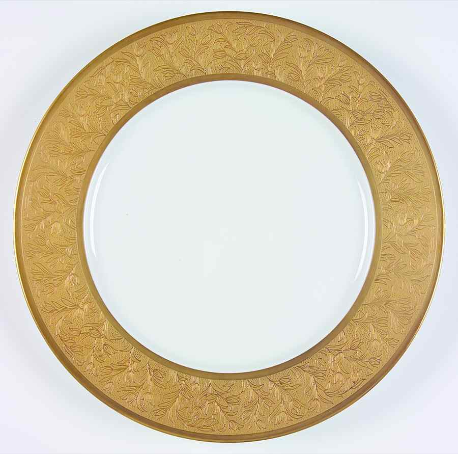 Polder Gold Service Plate (Charger) by Charles Field Haviland-1
