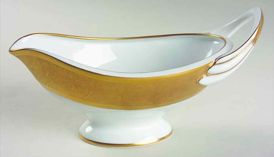 Polder Gold Open Sauce Boat by Charles Field Haviland-1