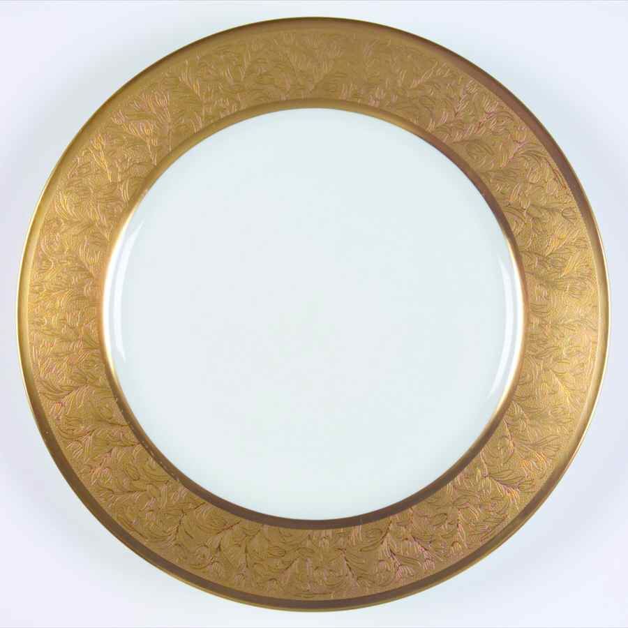 Polder Gold Large Dinner Plate by Charles Field Haviland-1