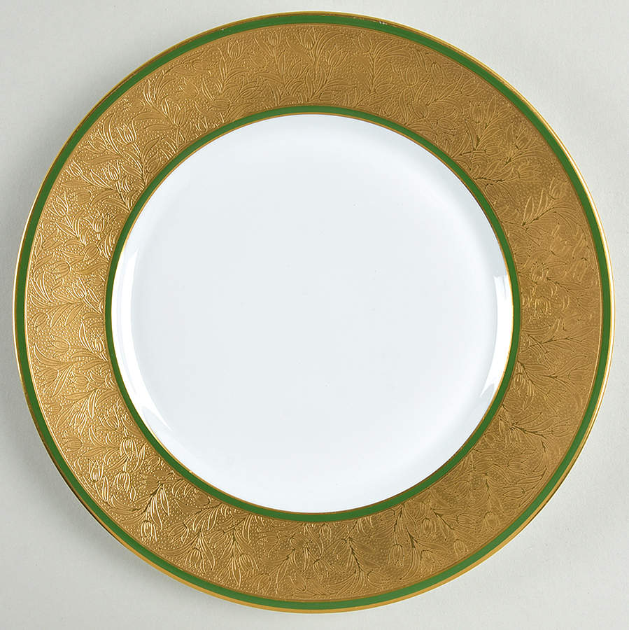 Polder Green Dessert Luncheon Plate by Charles Field Haviland-1