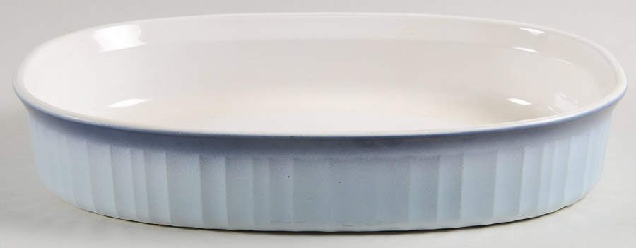 French Bleu 1.5 Quart Oval Covered Casserole No Lid by Corning Corelle-1