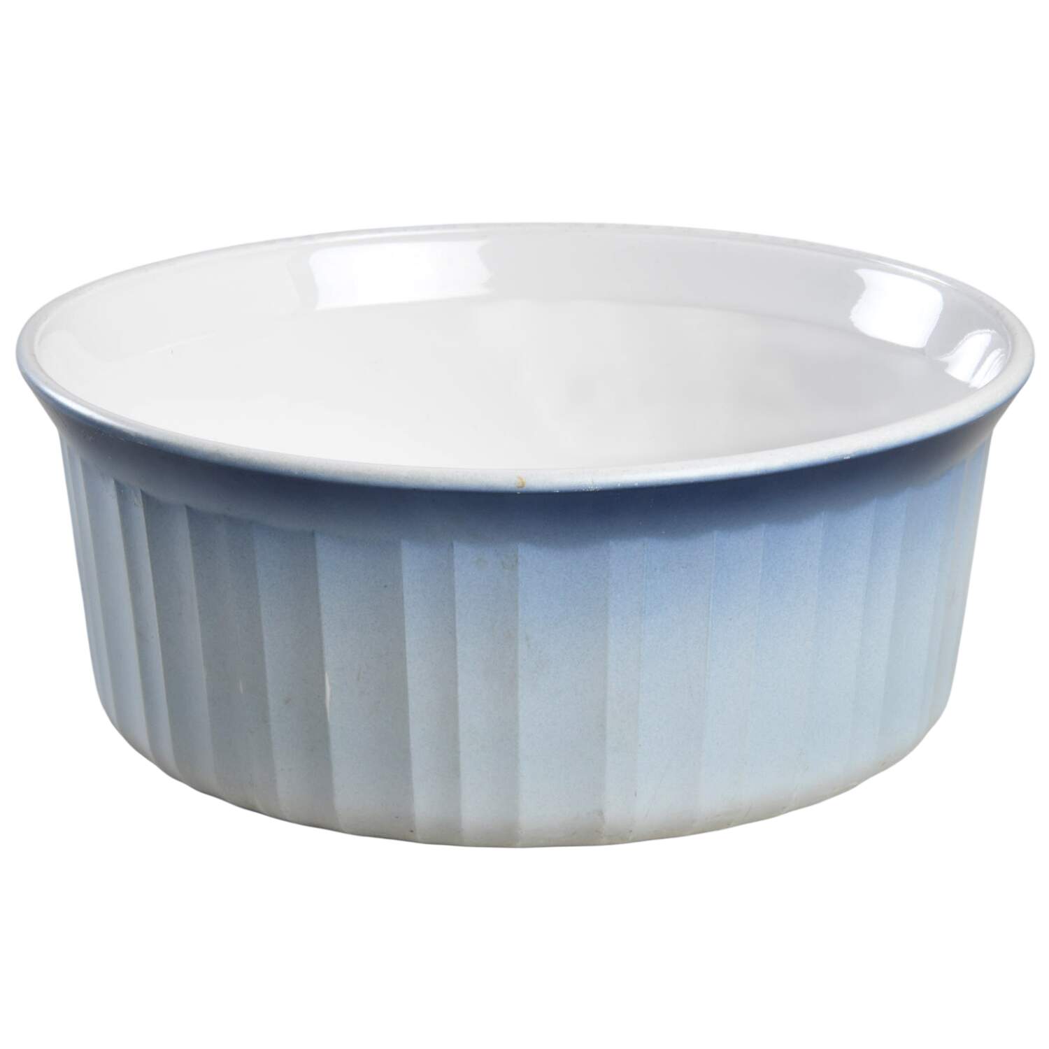 French Bleu 1.5 Quart Round Casserole No Lid by Corning Corelle-1