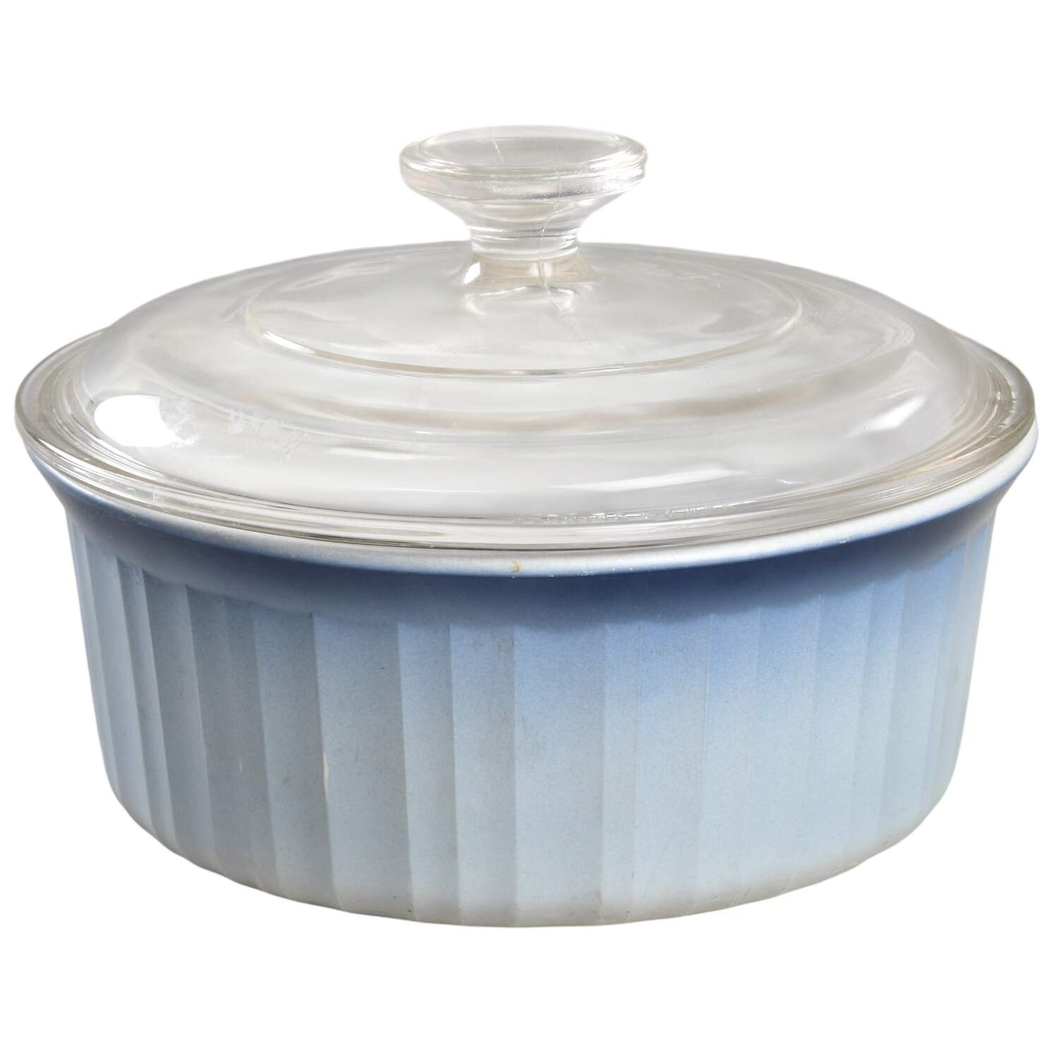 French Bleu 1.5 Qt Round Covered Casserole by Corning Corelle-1