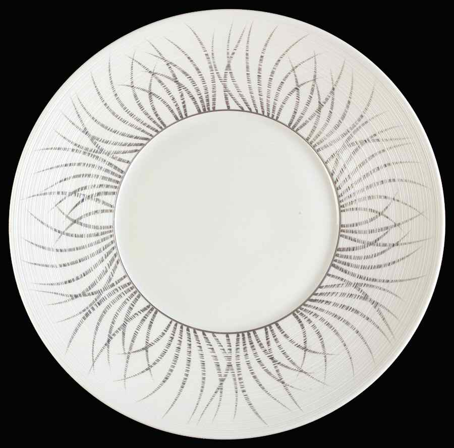 Toundra Platinum 12" Chop Plate (Round Platter) by Jean Louis Coquet-1