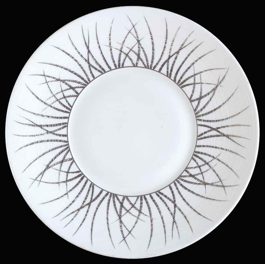 Toundra Platinum Salad/Dessert Plate by Jean Louis Coquet-1