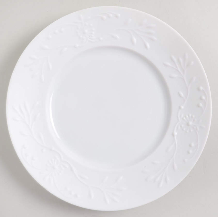 Manosque Satin (White) Salad Plate by Jean Louis Coquet-1