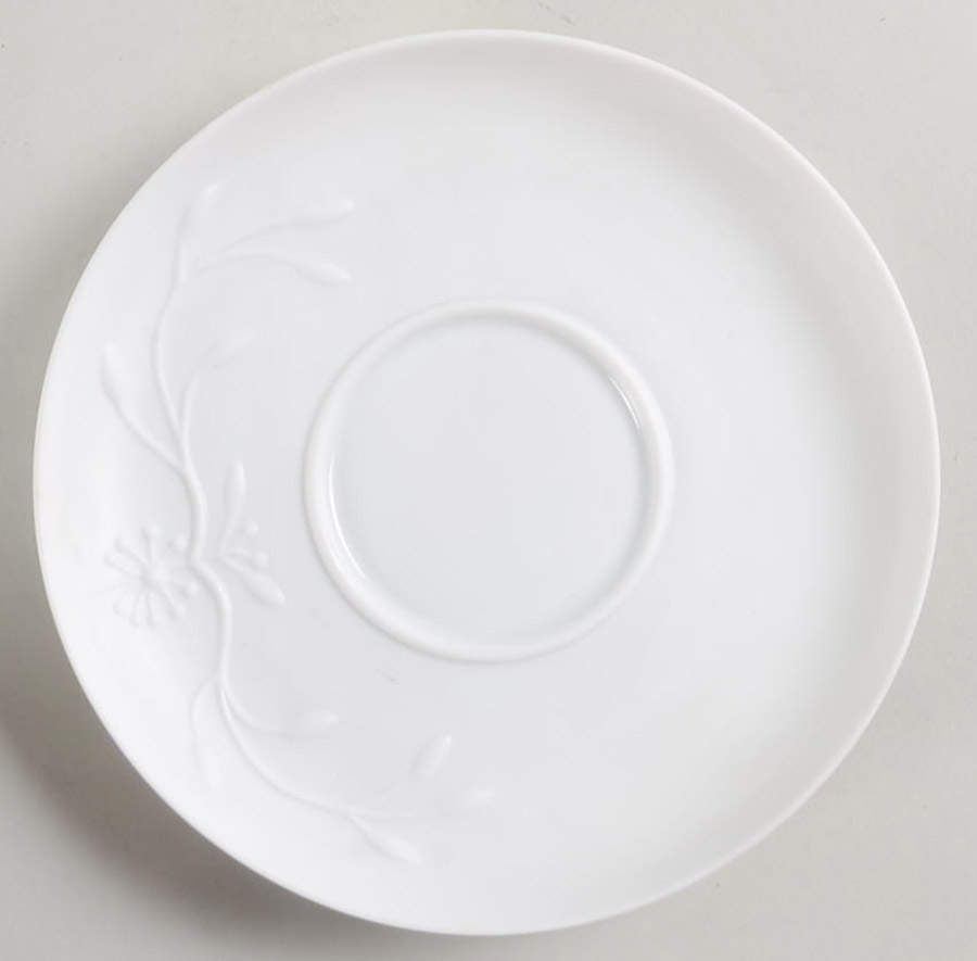 Manosque Satin (White) Saucer by Jean Louis Coquet-1