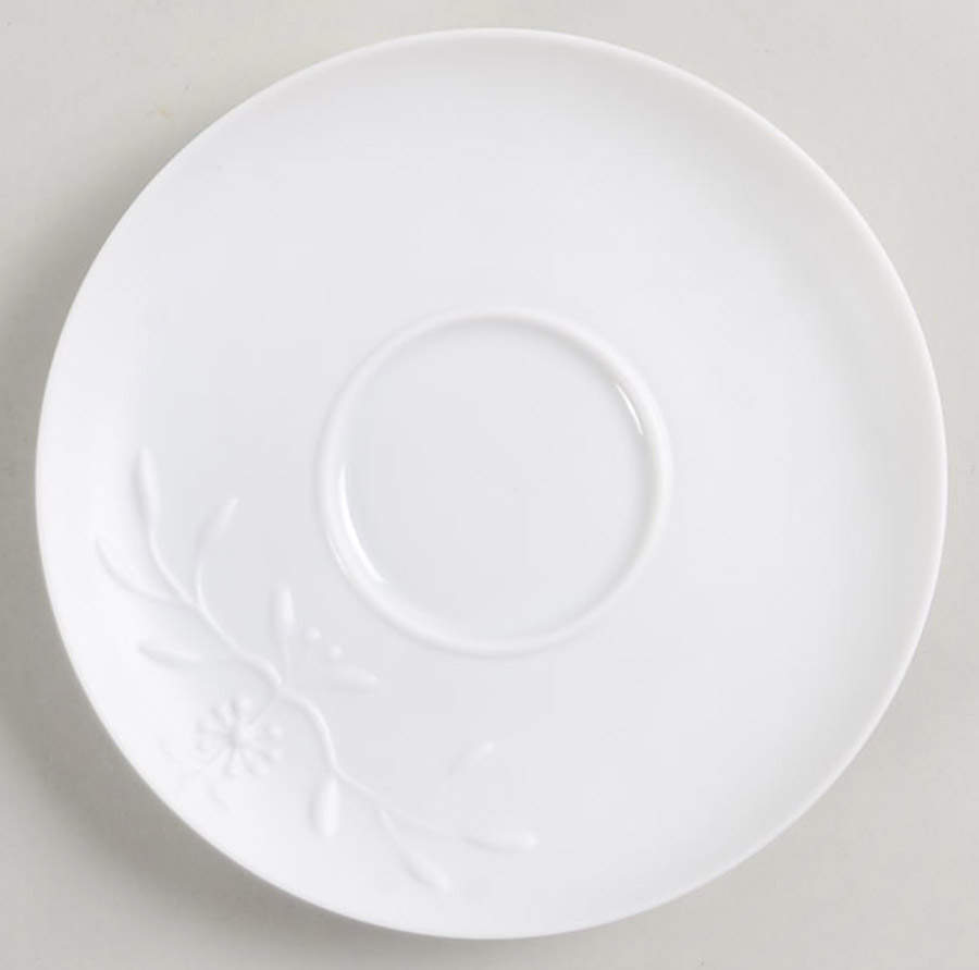 Manosque Satin (White) Saucer for Demitasse Cup by Jean Louis Coquet-1