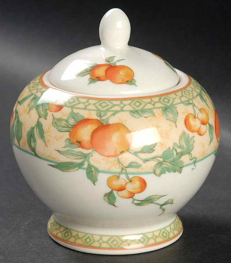 Valencia Sugar Bowl & Lid by Churchill-1