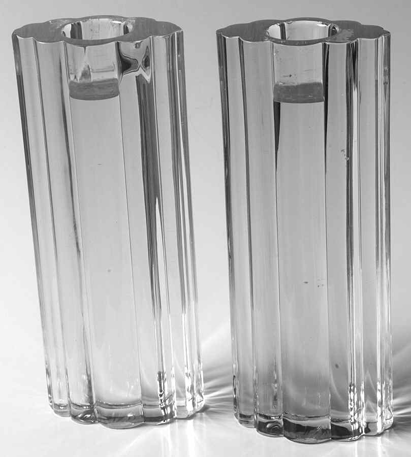 Giftware #610 6" Single Candlestick - Set of 2 by Riedel Crystal-1