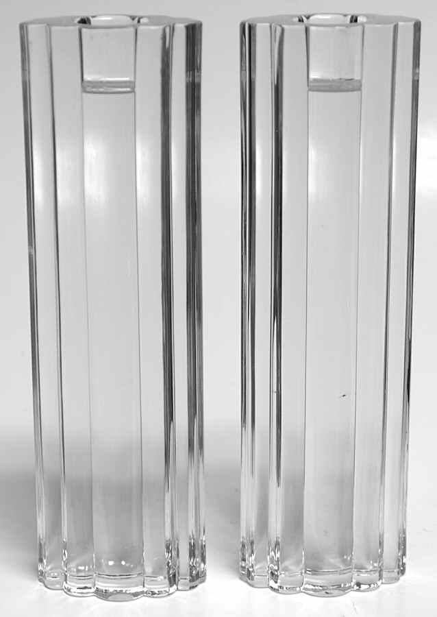 Giftware #610 8" Single Candlestick - Set of 2 by Riedel Crystal-1