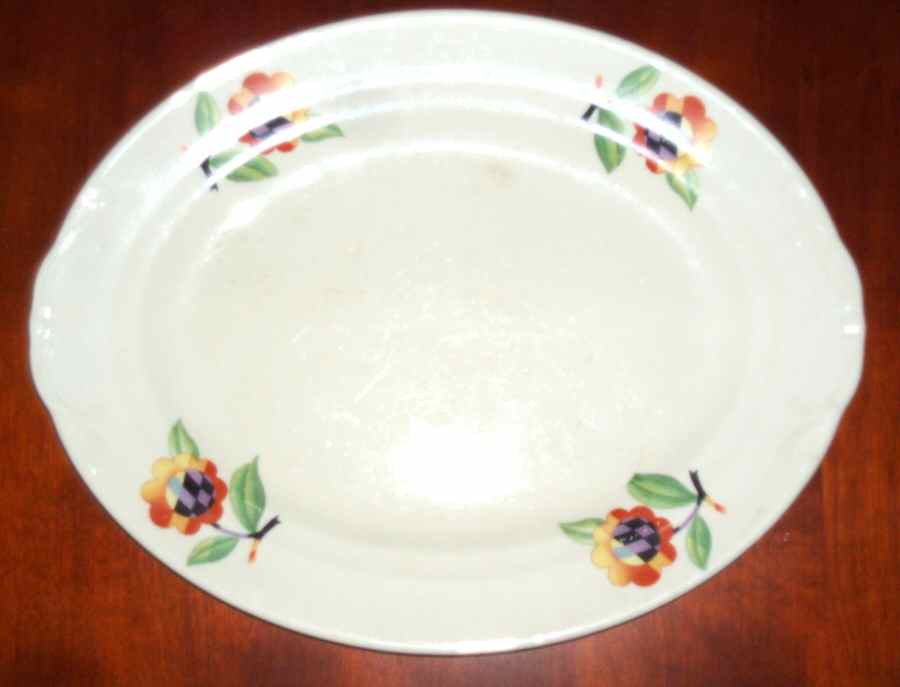 CRP185 12" Oval Serving Platter by Crown Potteries-1