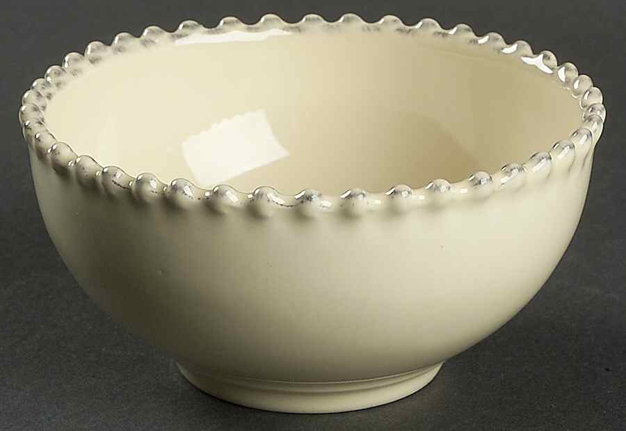 Pearl Cream Fruit/Dessert (Sauce) Bowl by Costa Nova China-1