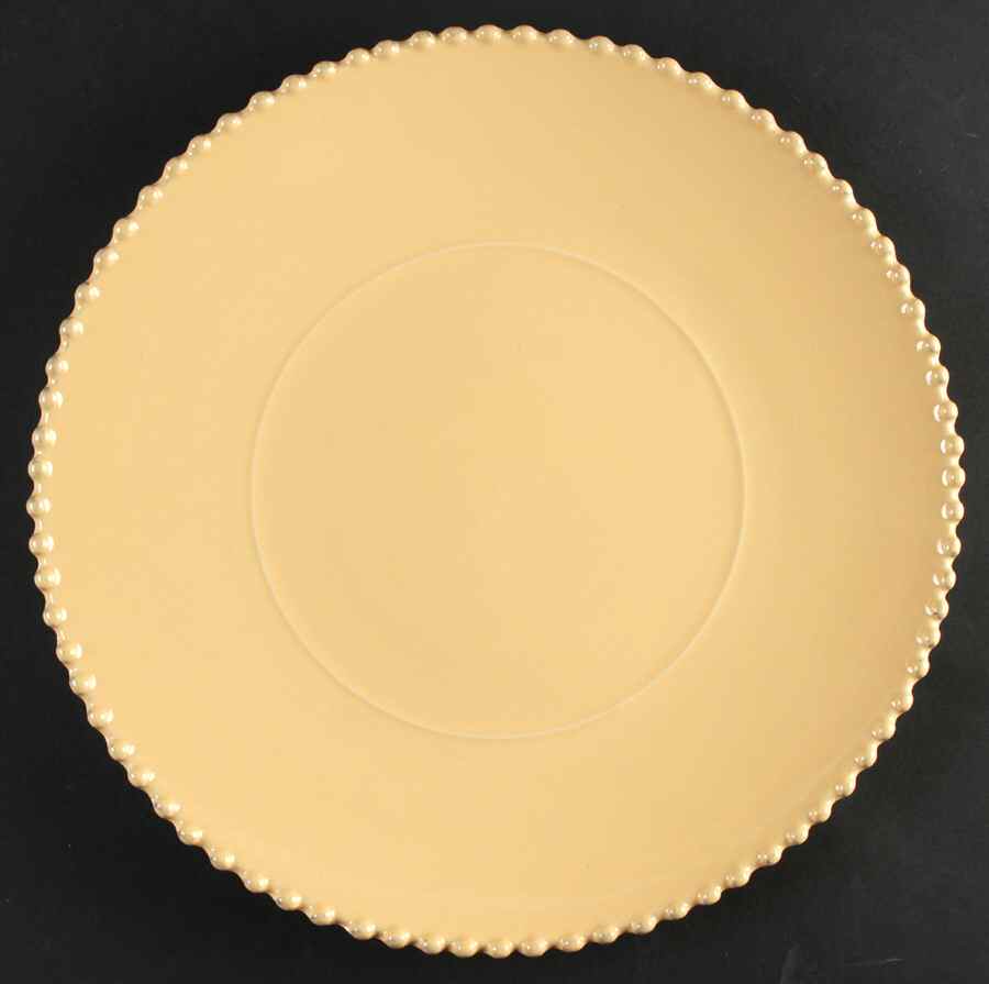 Pearl Yellow Service Plate (Charger) by Costa Nova China-1